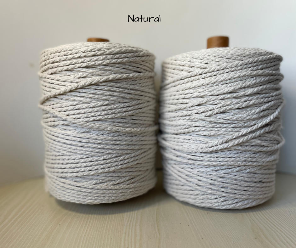 3mm Cotton Rope - Natural